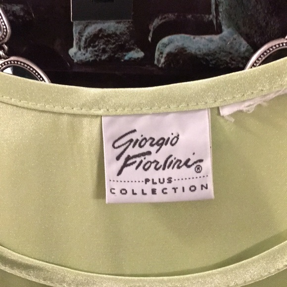 Giorgio Fiorlini Pistachio Green Shiny Tank Top - Picture 3 of 9